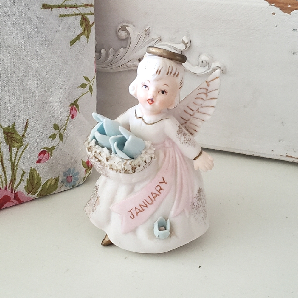 Vtg Birthday Angel Girl